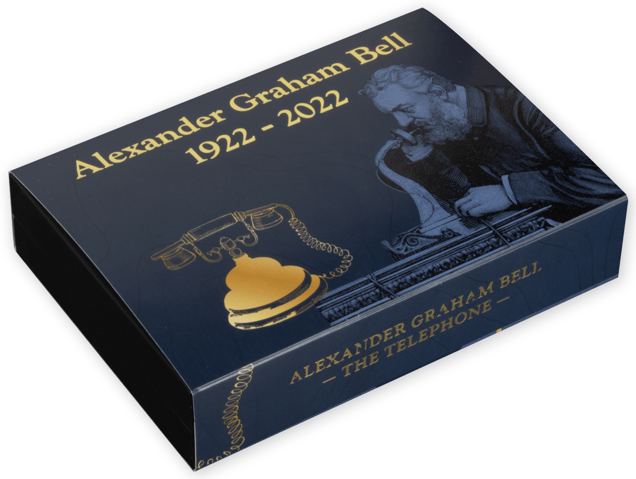 ALEXANDER GRAHAM BELL 100th Anniversary Shaped 3 Oz Silver Coin $5 Barbados 2022 - PARTHAVA COIN