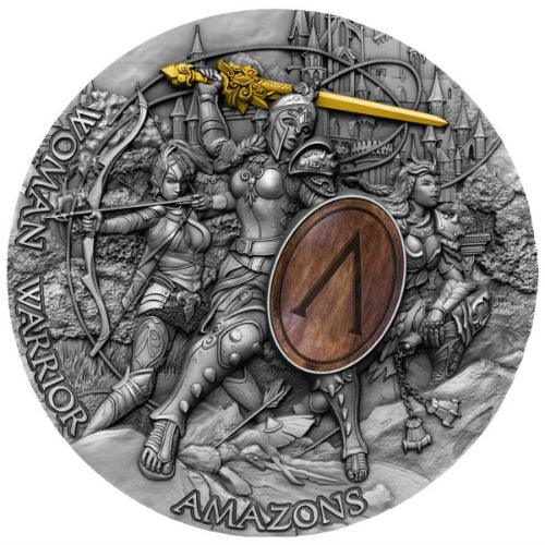 AMAZON Woman Warrior 2 Oz Silver Coin 5$ Niue 2019 - PARTHAVA COIN