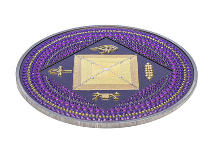 EGYPT PYRAMID Dot Art 3 Oz Silver Coin 20$ Palau 2022 - PARTHAVA COIN