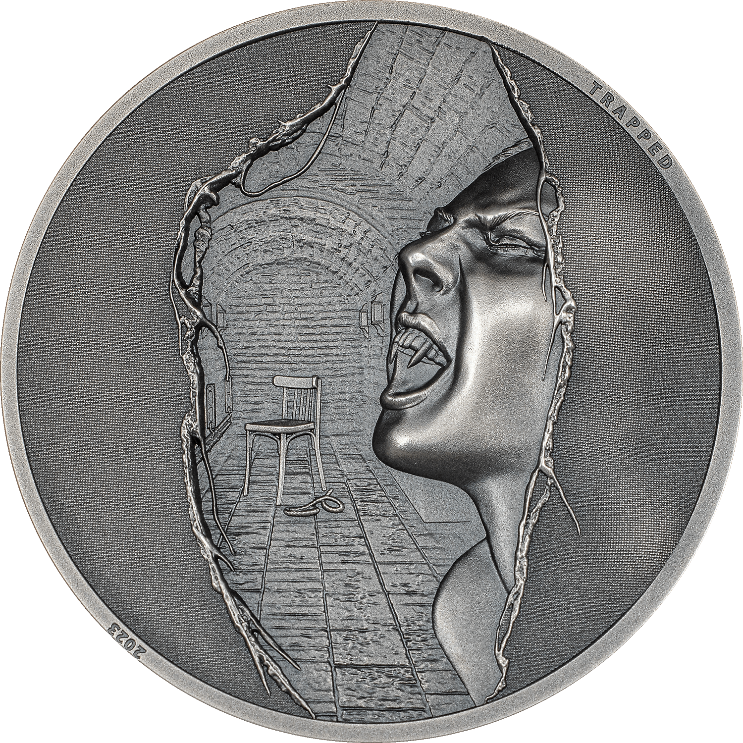 ESCAPE Trapped 1 Oz Silver Coin $5 Cook Islands 2023 - PARTHAVA COIN