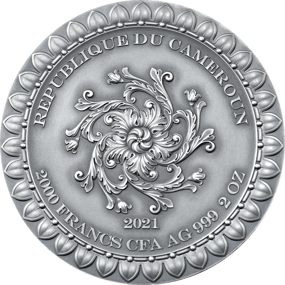 FORTUNA Celestial Beauty 2 Oz Silver Coin 2000 Francs Cameroon 2020 - PARTHAVA COIN
