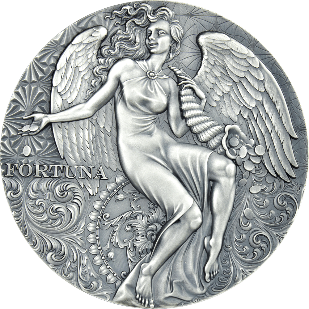 FORTUNA Celestial Beauty 2 Oz Silver Coin 2000 Francs Cameroon 2020 - PARTHAVA COIN