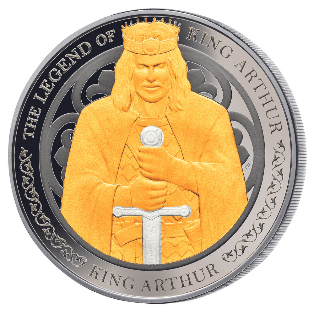 LEGEND OF KING ARTHUR Set 4 oz Silver Coins(4x1 oz) 5$ Samoa 2022 - PARTHAVA COIN