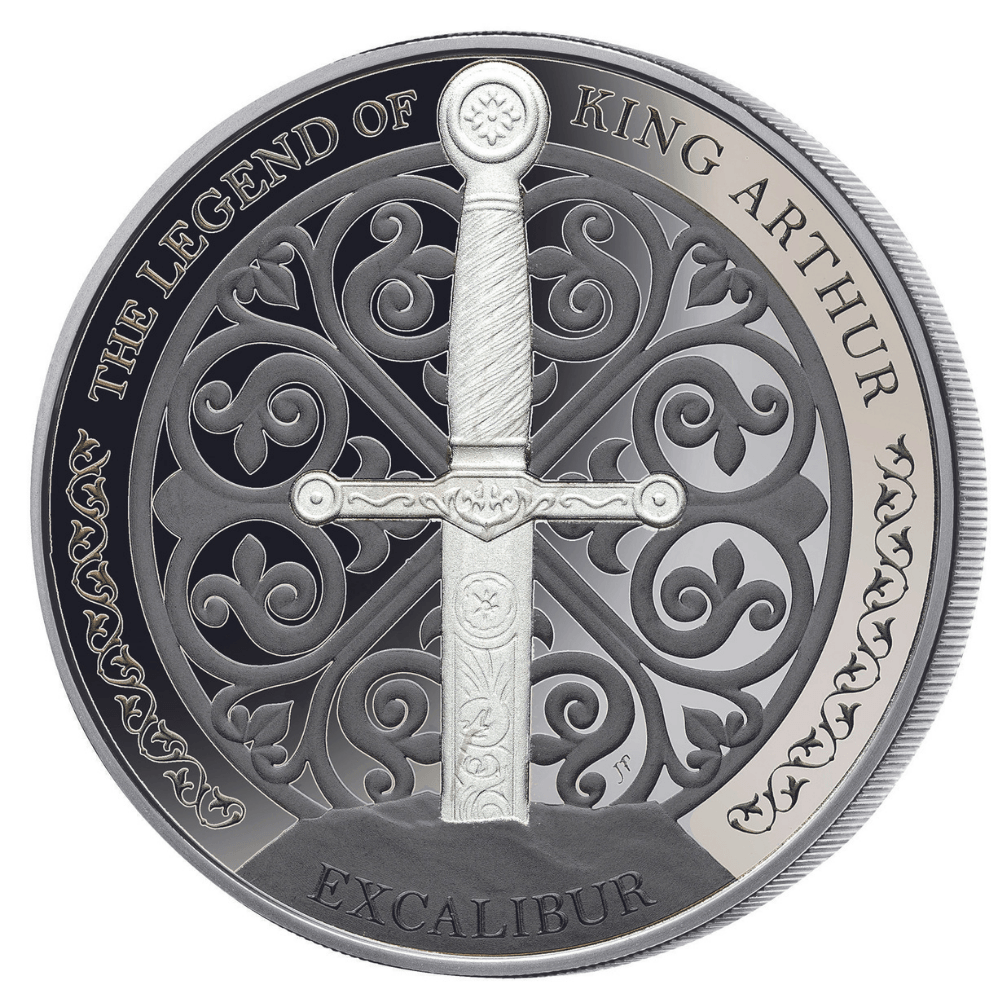 LEGEND OF KING ARTHUR Set 4 oz Silver Coins(4x1 oz) 5$ Samoa 2022 - PARTHAVA COIN