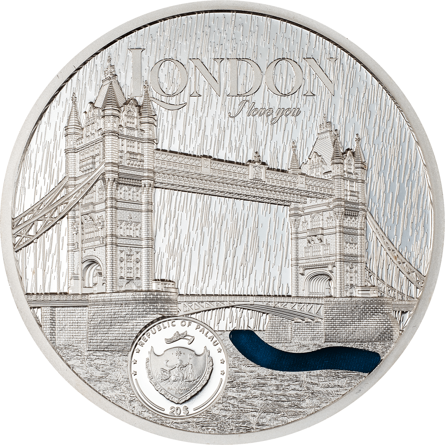 LONDON Tiffany Art Metropolis 3 Oz Silver Coin $20 Palau 2023 - PARTHAVA COIN