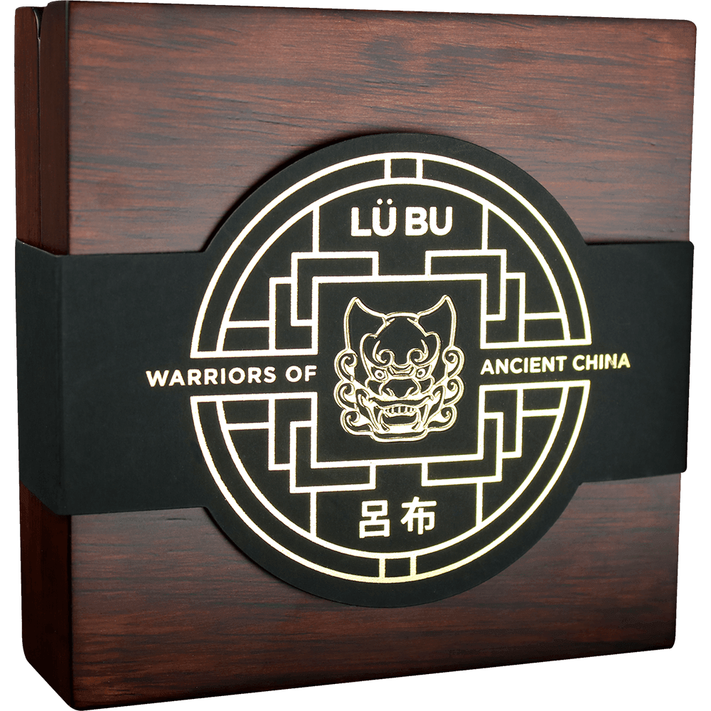 LU BU Warriors Of Ancient China Gold Plating 3 Oz Silver Coin 5$ NIUE 2019 - PARTHAVA COIN