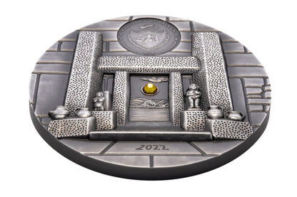 MNAJDRA TEMPLE Equinox and Solstice 2 Oz Silver Coin $10 Palau 2022 - PARTHAVA COIN