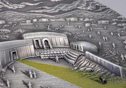 MNAJDRA TEMPLE Equinox and Solstice 2 Oz Silver Coin $10 Palau 2022 - PARTHAVA COIN