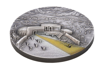 MNAJDRA TEMPLE Equinox and Solstice 2 Oz Silver Coin $10 Palau 2022 - PARTHAVA COIN