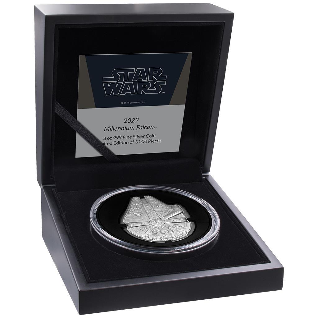 Millennium Falcon™ Star Wars™ 3 oz Silver Shaped Coin $5 Niue 2023 - PARTHAVA COIN