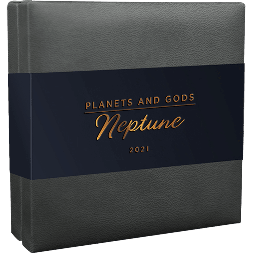 NEPTUNE Planets and Gods 3 Oz Silver Coin 3000 Francs Cameroon 2021 - PARTHAVA COIN