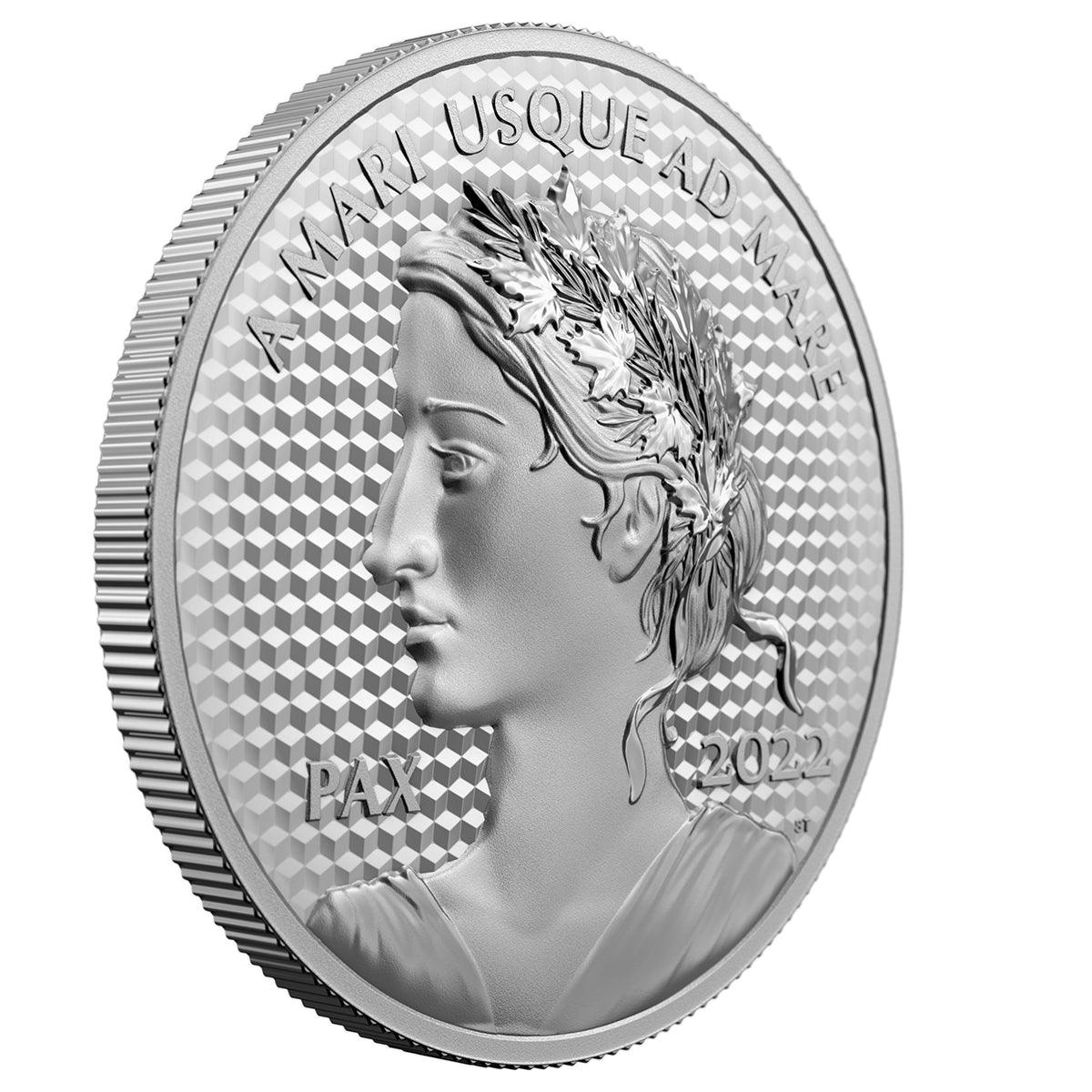 PEACE DOLLAR 5 Oz Silver Coin $50 Canada 2022 - PARTHAVA COIN