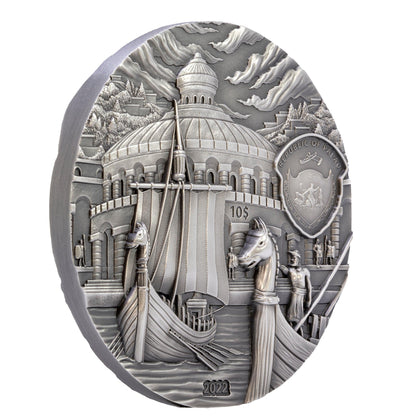 PHOENICIA & CARTHAGE Lost Civilizations 2 oz Silver Coin $10 Palau 2022 - PARTHAVA COIN
