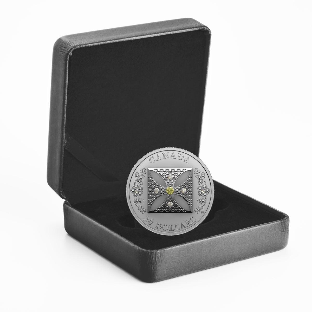 QUEEN ELIZABETH II DIAMOND DIADEM 1 Oz Silver Coin $20 Canada 2022 - PARTHAVA COIN