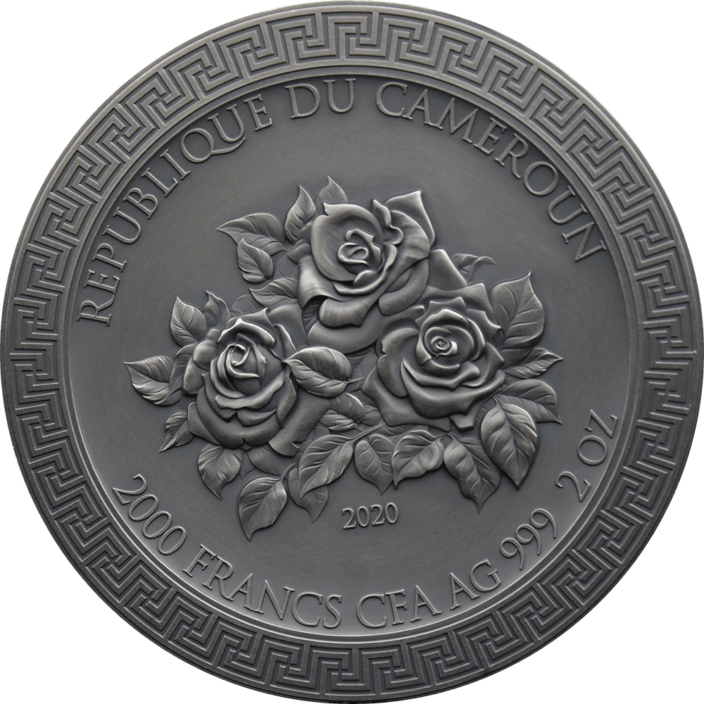 THREE GRACES Celestial Beauty 2 Oz Silver Coin 2000 Francs Cameroon 2020 - PARTHAVA COIN