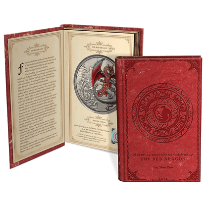 Dragons - The Red Dragon 2oz Silver Coin- NZ Mint 2019 - PARTHAVA COIN