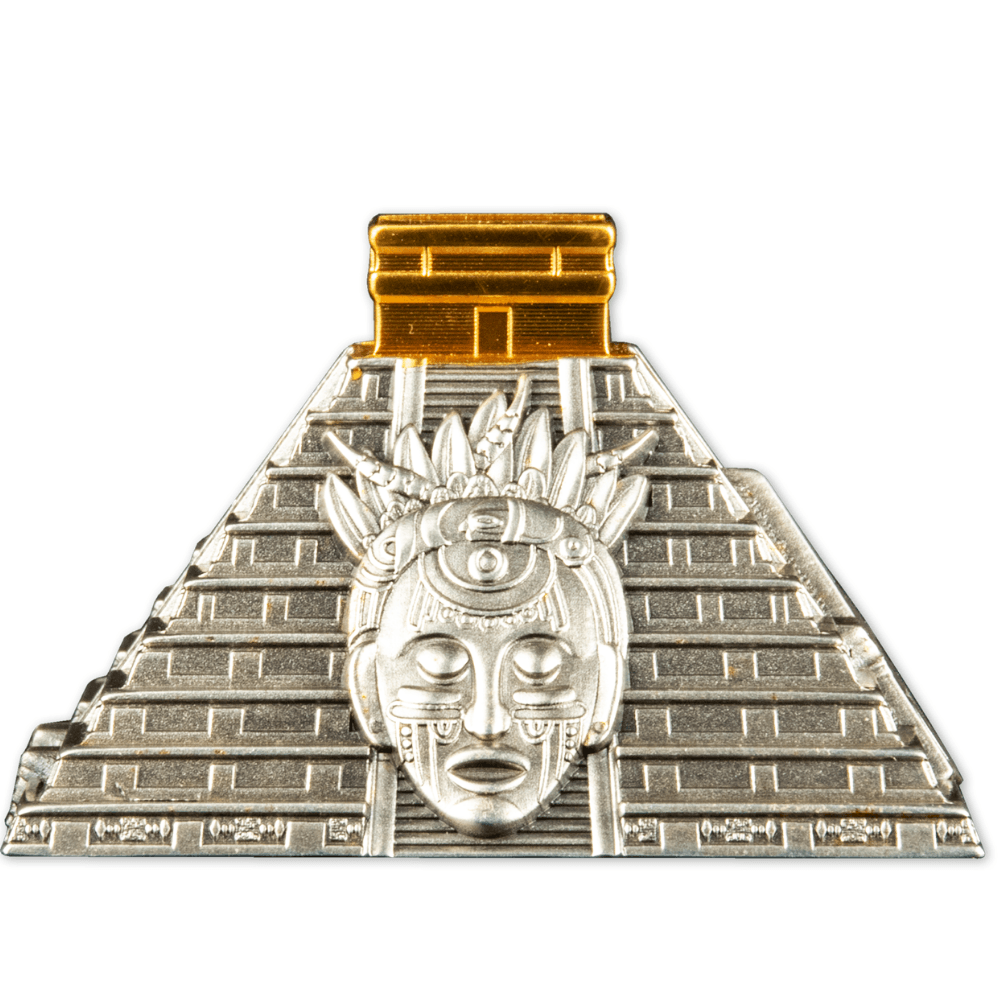 MAYAN PYRAMID OF CHICHEN ITZA 5 Oz Silver Coin 50 Cordobas Nicaragua 2022 - PARTHAVA COIN