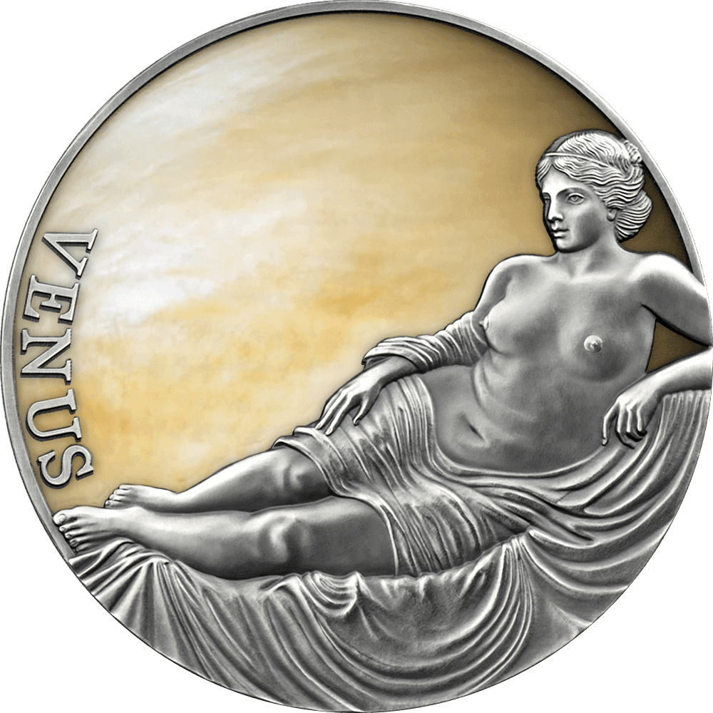VENUS Planets and Gods 3 Oz Silver Coin 3000 Francs Cameroon 2021 - PARTHAVA COIN
