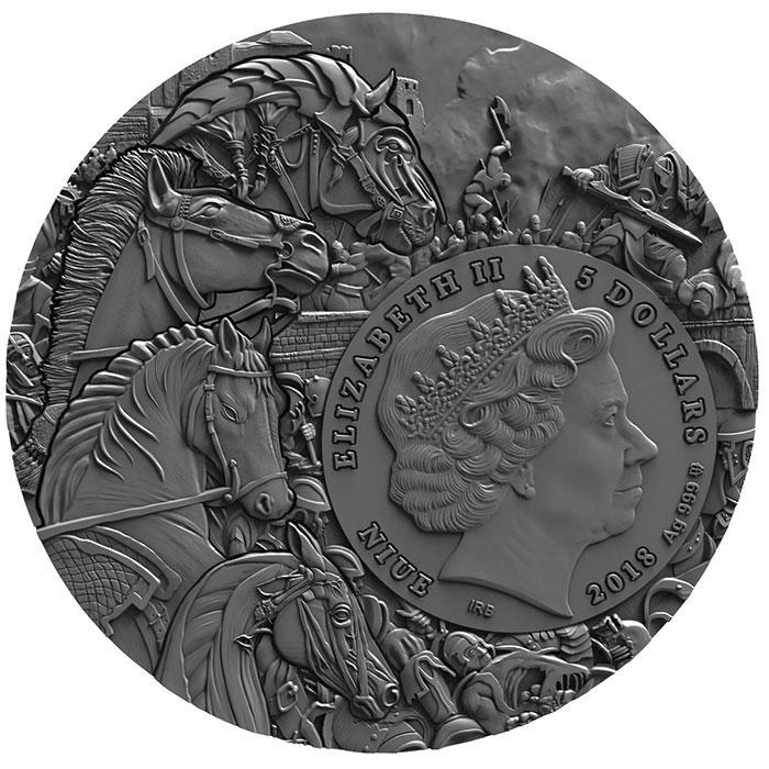 WHITE HORSE Four Horsemen of the Apocalypse 2 Oz Silver Coin 5$ Niue 2018 - PARTHAVA COIN