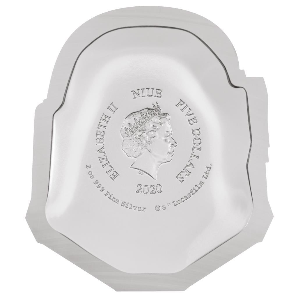 Boba Fett™ Coloured Helmet 2oz Ultra High Relief Silver Coin - PARTHAVA COIN