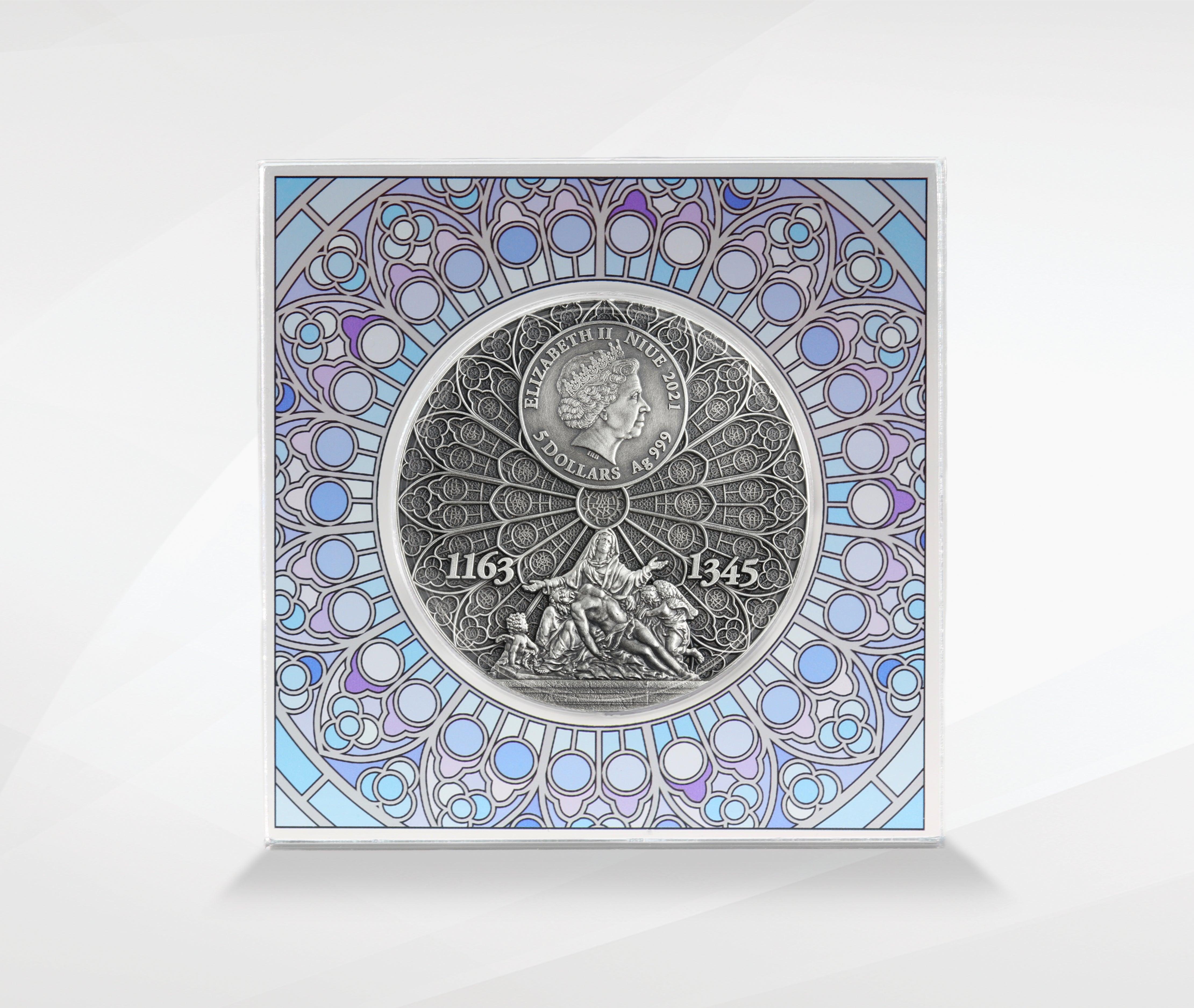 NOTRE DAME DE PARIS 2 Oz Silver Coin 5$ Niue 2021 - PARTHAVA COIN